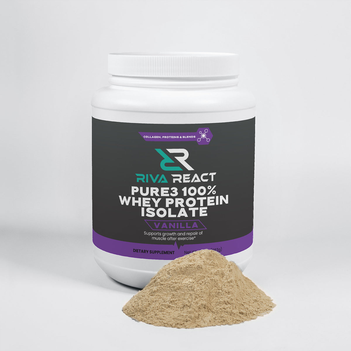 Pure3 100% Whey Protein Isolate (Vanilla)